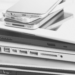 A stack of electronic devices