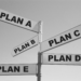 A street sign with several directions