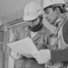 A few people wearing hard hats